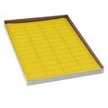 Globe Scientific Label Sheets, Cryo, 43x19mm, for Cryovials, 20 Sheets, 52 Labels per Sheet, Yellow, 1040PK LCS-43X19Y